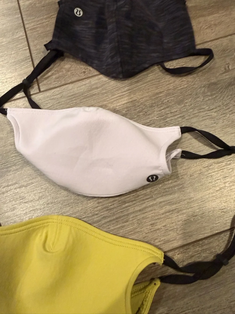 lululemon athletica Kids Reusable Face Mask Set - Black, White, Yellow
